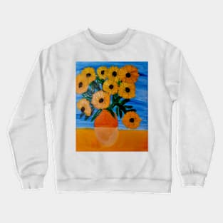 van gogh inspired sunflowers Crewneck Sweatshirt